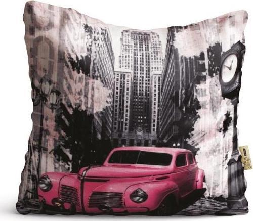 Kırlent Kılıfı 42x42cm Dekoratif Kırlent Yastık Kılıfı Araba Desenli Modeli Krm 13