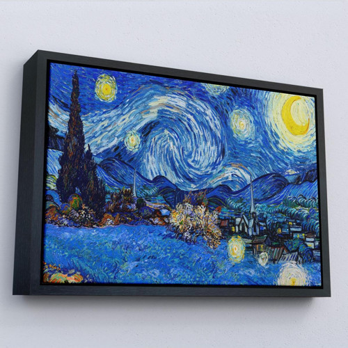 Çerçeveli Vincent Van Gogh - Yıldızlı Geceler Tablo-7151
