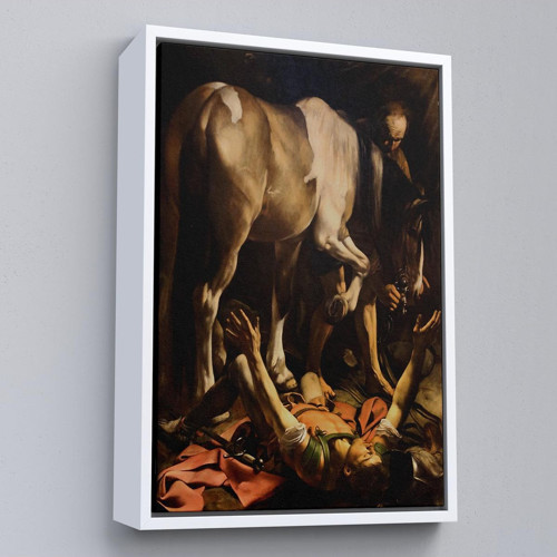 Çerçeveli Caravaggio - Aziz Paul'Un Dönüşümü Tablo - The Conversion Of Saint Paul-8104