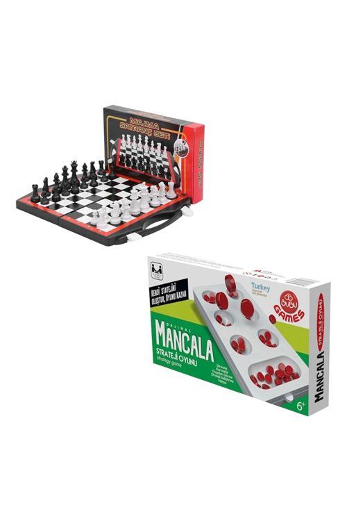 Çantalı Satranç Takımı + Mangala Seti