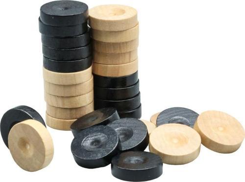Oyun Aletleri Ahşap Tavla Pulu Küçük Boy No.3 Pul Çap Ölçüsü 2.4 Mm