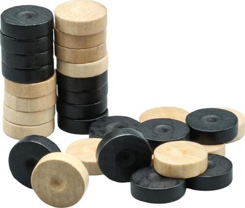 Oyun Aletleri Ahşap Tavla Pulu Mini Boy No:2 (Pul Çap Ölçüsü :2,2 Mm )