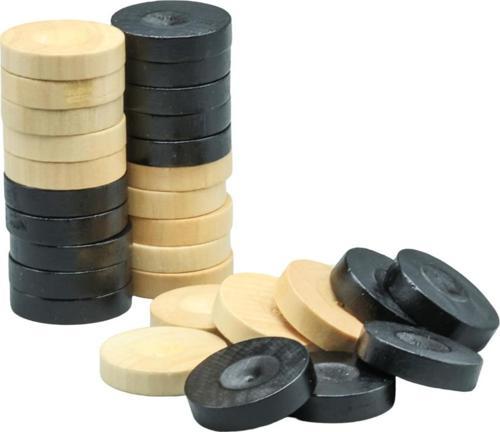 Oyun Aletleri Ahşap Tavla Pulu Orta Boy No:4 ( Pul Çap Ölçüsü:3,0Mm )