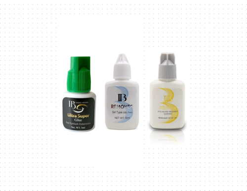 Ib Ultra Super Glue 5ml + Ib Remover 15ml  + lb 15 ml Kirpik Primer Yağ Temizleyici