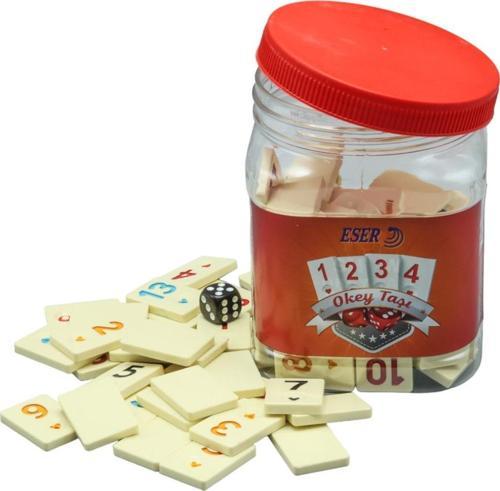 Oyun Aletleri Okey Taşı Eser Marka Özel Saklama Kutusu İle