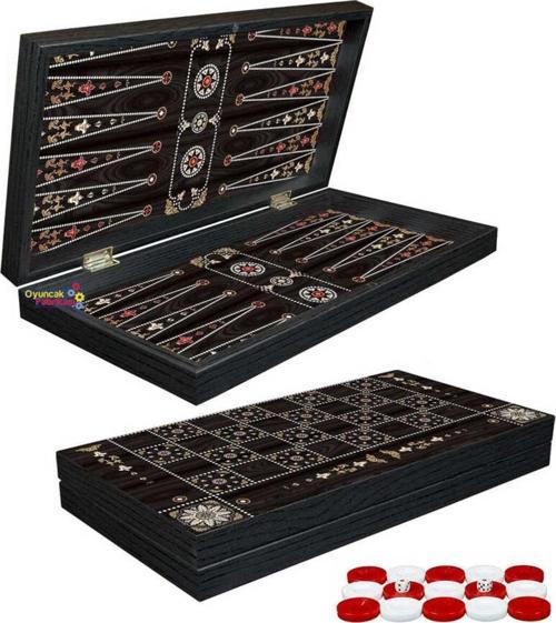 Oyun Aletleri Yenigün İnci Tavla Takımı Büyük Boy 48X24X6Cm