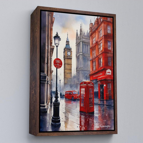 Çerçeveli İngiltere Londra Şehir Manzarası-7841