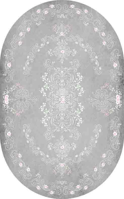 Oval Yolluk Paspas Saçaklı Püsküllü Süngerli Hol Banyo Paspası 50x80cm Yeni Sezon 0125