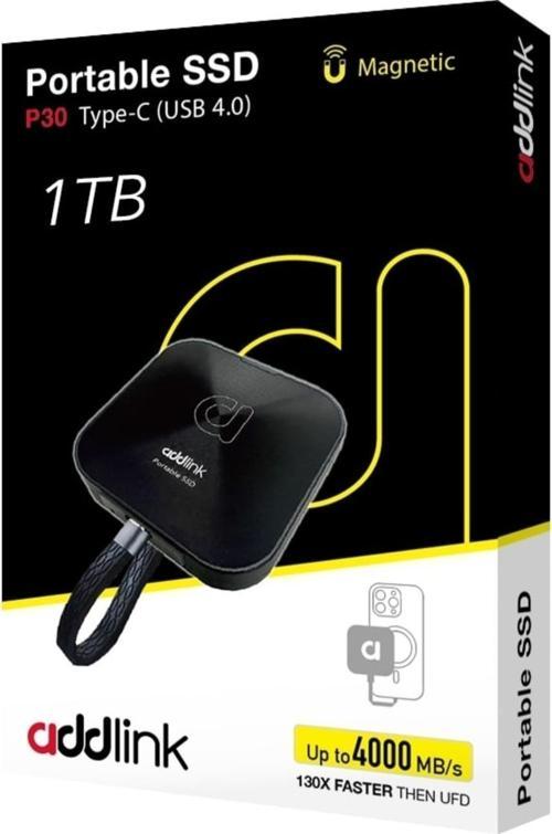 P30 1tb 4000-3600 Mb/s USB 4.0 (40GBPS) Type-C Portable Taşınabilir SSD AD1TBP30B4K