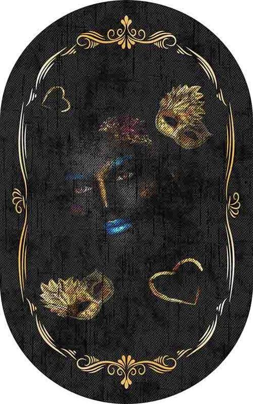 Oval Yolluk Paspas Saçaklı Püsküllü Süngerli Hol Banyo Paspası 50x80cm Yeni Sezon 0613