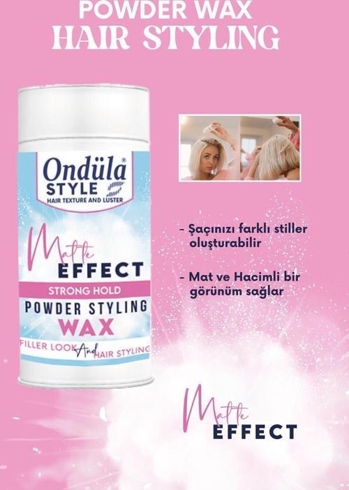 Style Powder Wax Mat Efekt | Şekillendirici Toz Wax | Güçlü Tutuş 20Gr