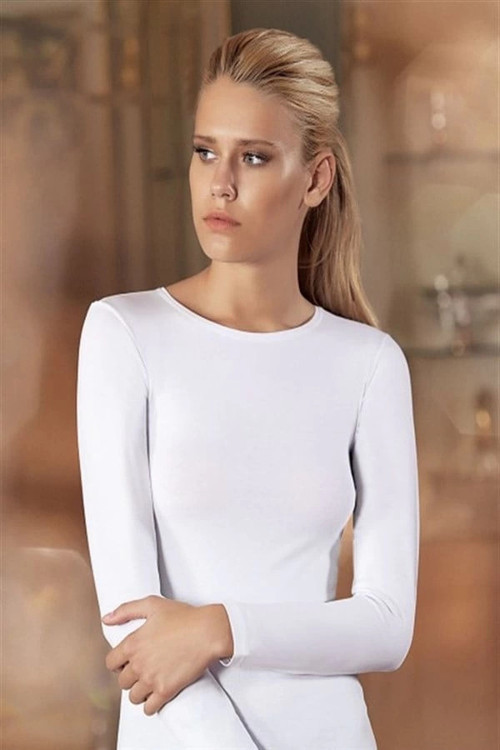 Uzun Kollu Bisiklet Yaka Body B193