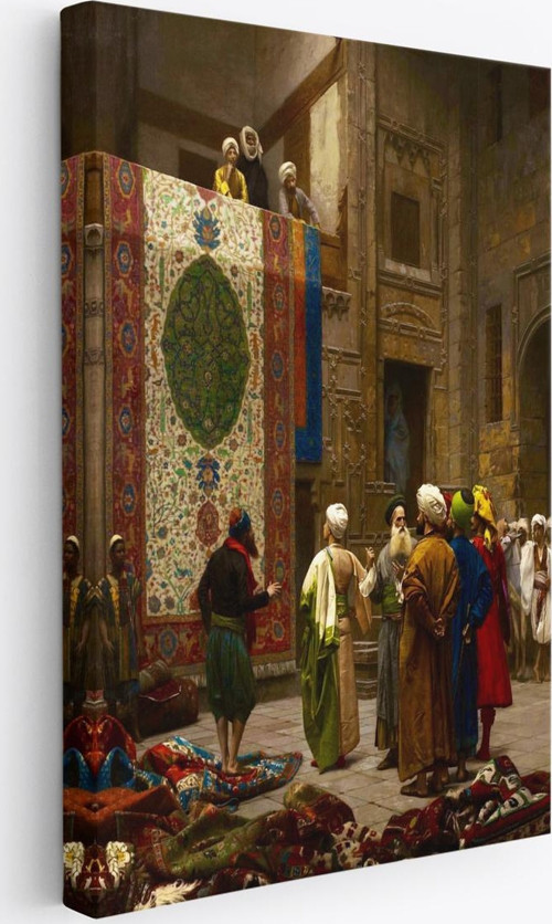 Osman Hamdi Bey'İn Halı Tüccarı İsimli Eseri Kanvas Tablo-5123