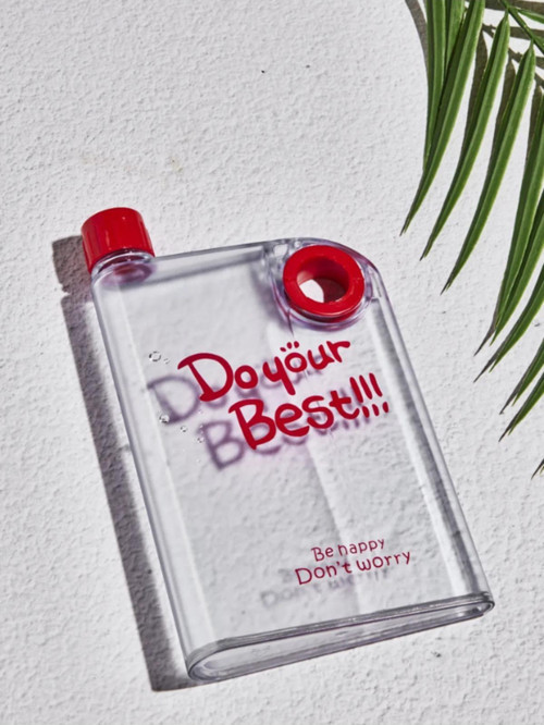 0,40 L Mona Matt A5 380Ml Bottle Motivasyonel Su Matara Notebook Sporcu Suluk Su Şişesi Halka Bpa F