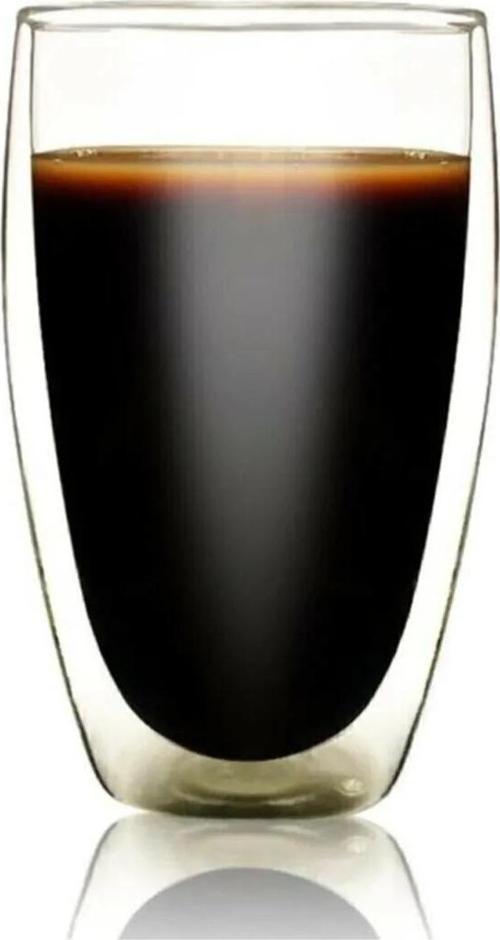 500ML Çift Cidarlı Isı Yalıtımlı Cam Şeffaf Kupa Bardak MIT1205