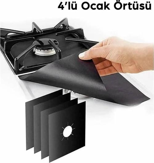 4 lü Ocak Koruyucu Ped Örtüsü MIT1194