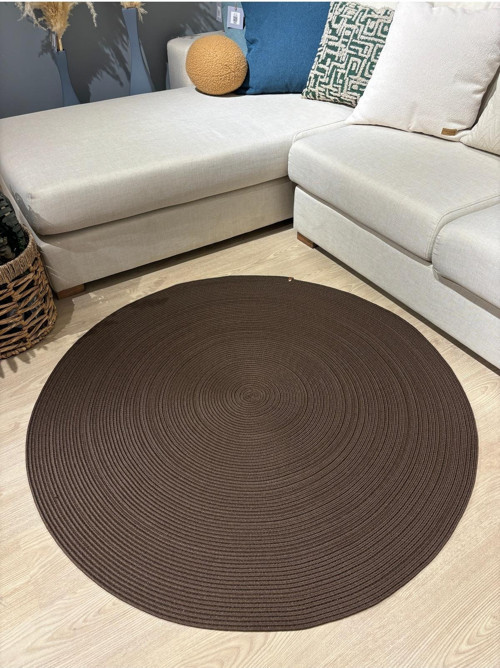 Jüt Yuvarlak Hasır Görünümlü Klasik Halı Kilim