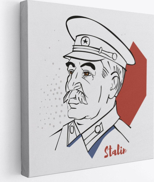 Stalin Dekoratif Kanvas Duvar Tablosu-5822