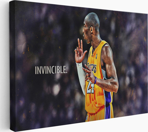 Kobe Bryant Invincible Black Mamba Kanvas Tablo-5086