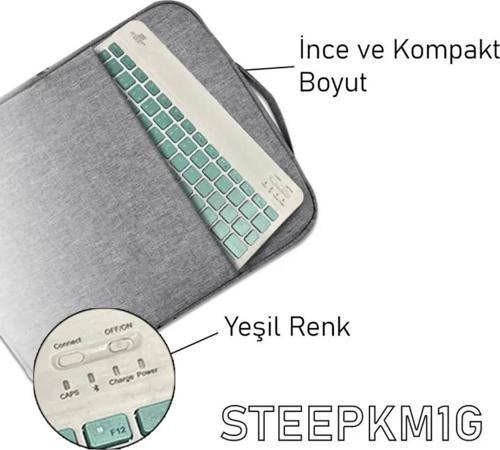 Steep Solid Magic Yeşil Şarjlı Bluetooth Klavye Mouse Set