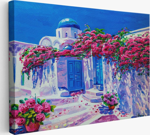 Yunanistan Santorini Dekoratif Duvar Tablosu-3677