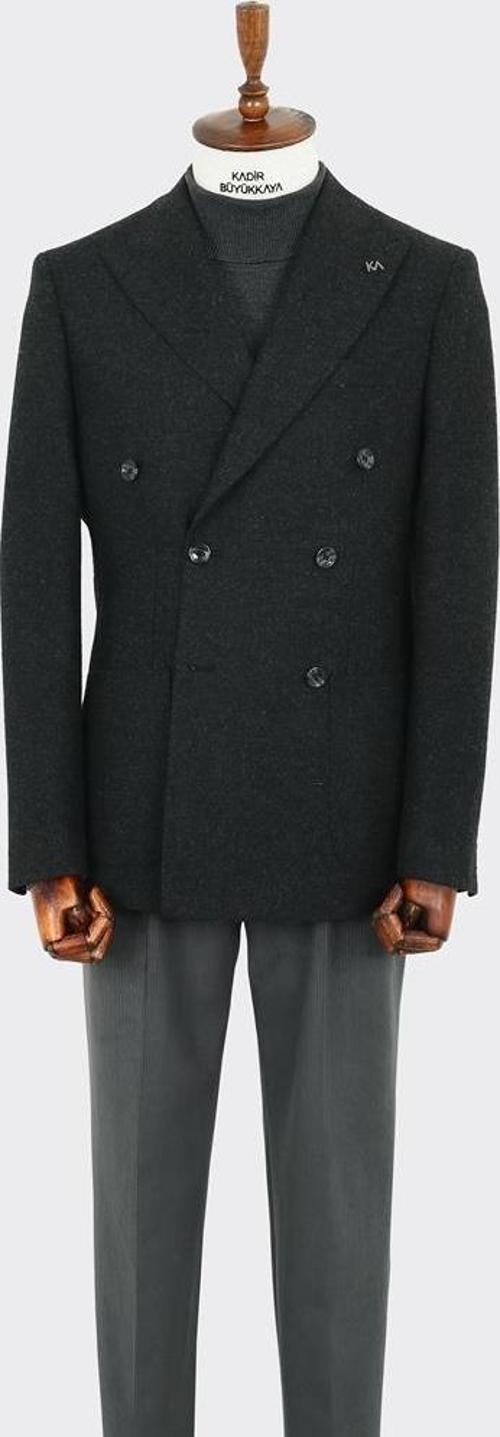 Rahat ve Nefes Alabilir Kruvaze Erkek Ceket-KAW5252W