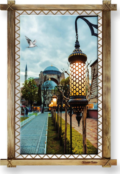 İstanbul Modern Kanvas Rustik Tablo