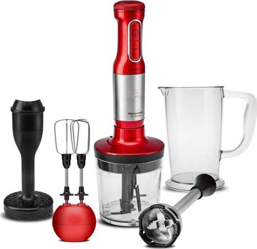 Mastermaid Prosteel Uzun Blender Ayaklı 6 Bıçaklı Blender Seti Red Inox 2000 W