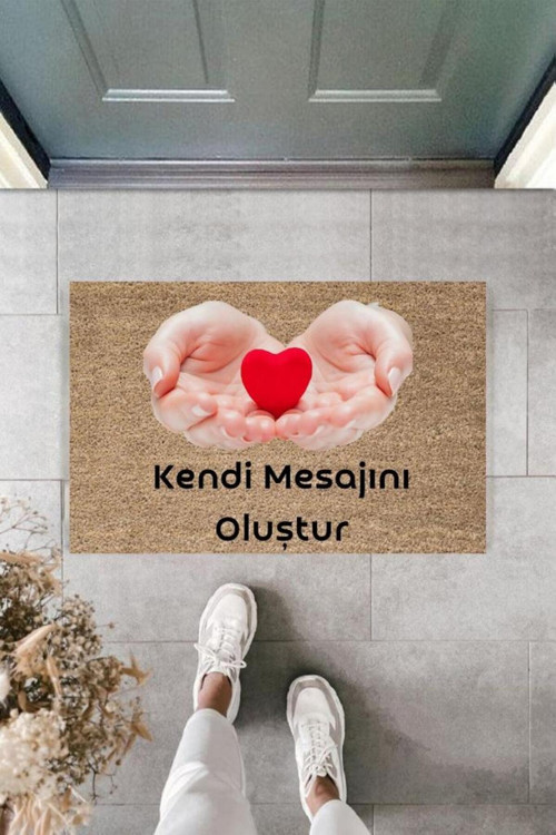 Dijital Baskı Kişiye Özel İç Kapı Dekorasyon Paspas Ps11245
