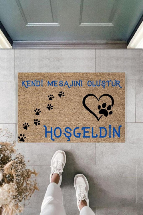 Dijital Baskı Kişiye Özel İç Kapı Dekorasyon Paspas Ps11314