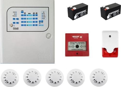 5 Li Yangın Alarm Seti