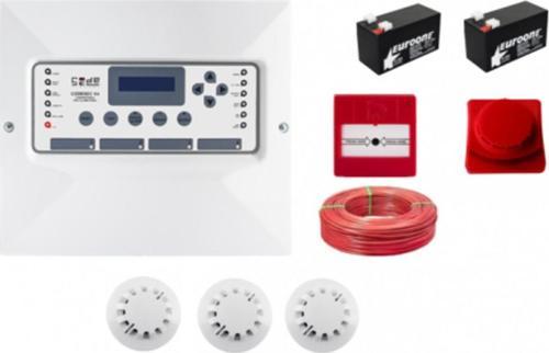 3 Dedektörlü Digital Yangın Alarmı