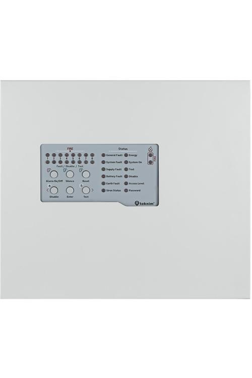 Tfp-4408 8 Bölgeli Konvasiyonel Yangın Alarm Paneli Metal Kasa