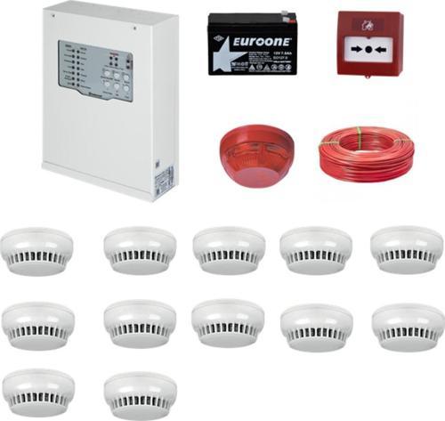 Yangın Alarm Sistemi Seti 12 Li Kablo Dahil