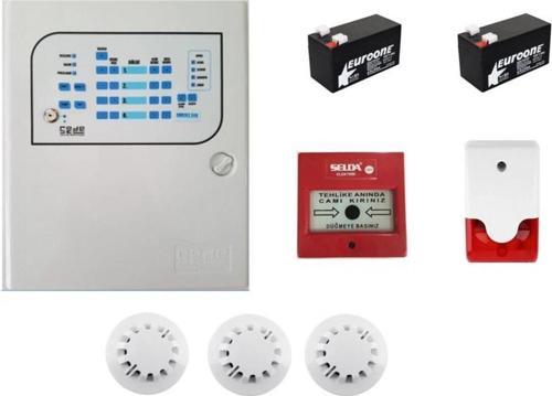 3 Lü Yangın Alarm Seti