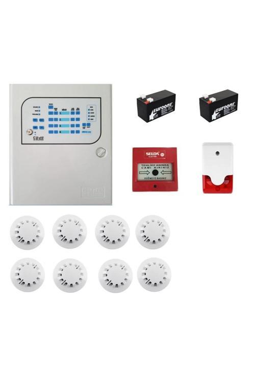 8 Li Yangın Alarm Seti