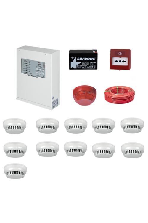 Teknim Yangın Alarm Sistemi Seti 11 Li Kablo Dahil