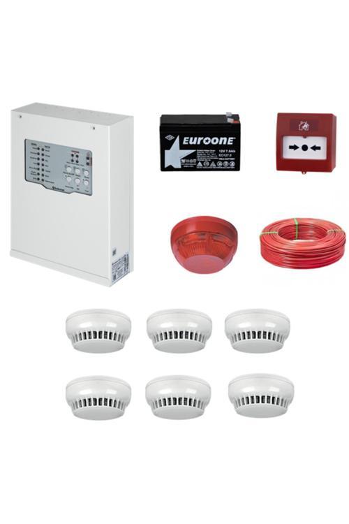 Teknim Yangın Alarm Sistemi Seti 6 Lı Kablo Dahil