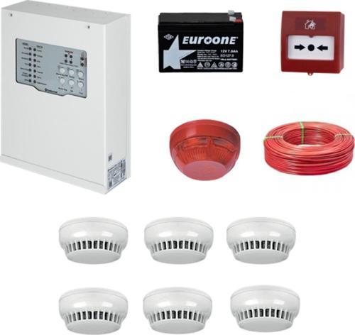 Yangın Alarm Sistemi Seti 6 Lı Kablo Dahil