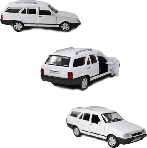 Berattoys Kartal Model Araba Sesli Işıklı  Çek Bırak Metal Oto Kartal 1.36 Ölçek Tofaş Kartal Beyaz