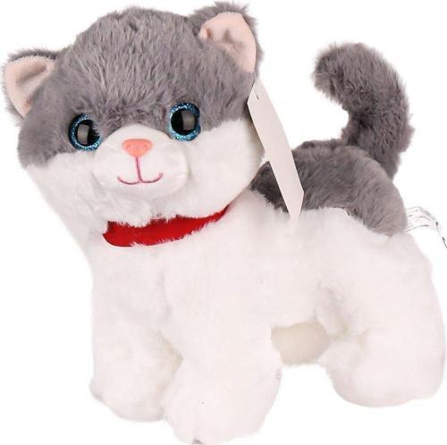 Berattoys 25 Cm Peluş Kedi Sesli Kedi Peluş Oyuncak Uyku Arkadaşı Hediyelik Miyavlayan Peluş Kedi