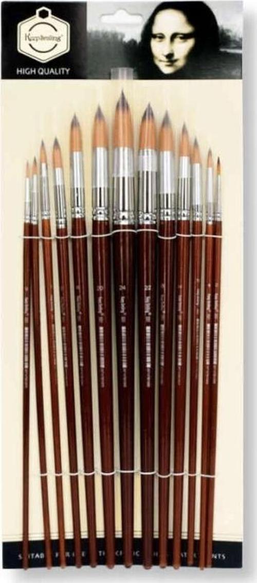 Yuvarlak Uçlu Fırça Seti 13'lü