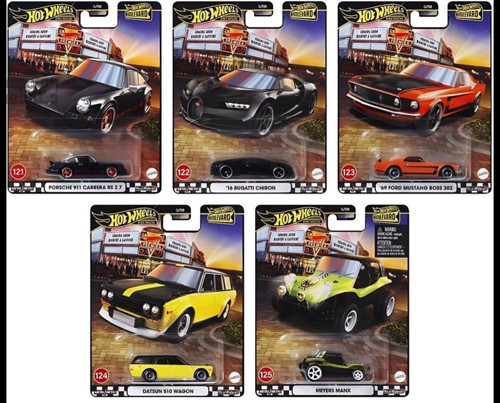Boulevard Premium Set Bugatti Porshe Mustang Datsun Model Araba Diecast Araba