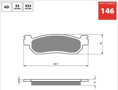 AD 146 FREN BALATA SİNTER METAL