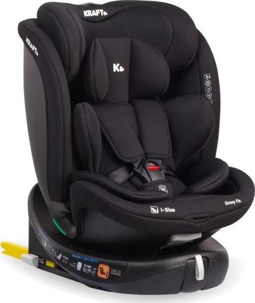 Grovy Fix i-Size 40-150 cm (0-36 kg) Oto Koltuğu Siyah