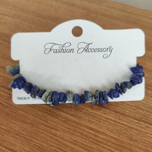 Lacivert Lapis Lazuli Doğal Taş Bileklik | 16–19 cm Ayarlanabilir - 545