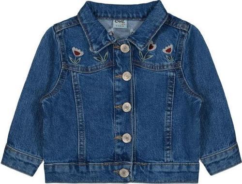 1010 Civil Baby Çiçek Nakışlı 9-18 Ay Ceket - Mavi18-24 Ay