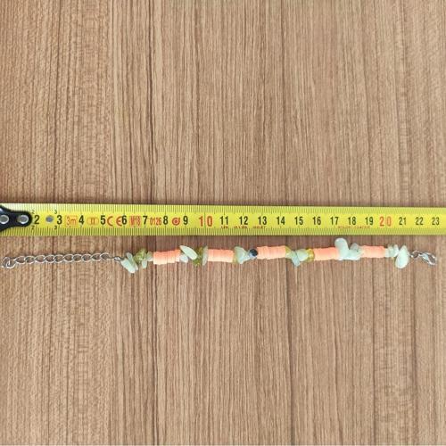 Yeşim Taşı & Somon Heishi Boncuklu El Yapımı Bileklik