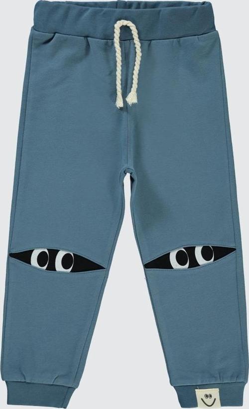 Dizleri Göz Baskılı 2-5 Yaş Eşofman Altı - Mavi2-3 Yaş