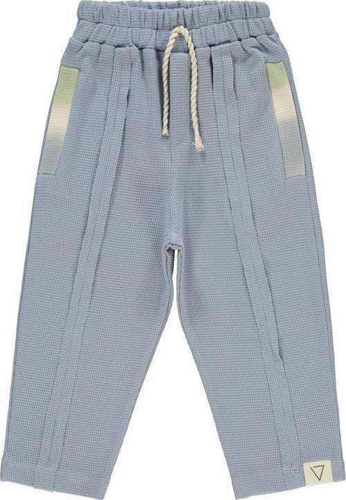 Paçası 1996 Armalı Cep Kapakları Çizgili Desenli 2-5 Yaş Eşofman Altı - Mavi2-3 Yaş